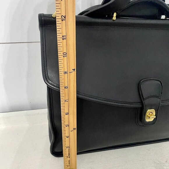 Coach Vintage Beekman Black Leather Briefcase - Style #5266 - Picture 14 of 17